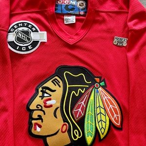 Kids Blackbawks jersey.